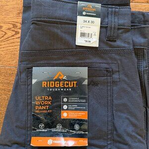 NWT Men's Ridge Cut Relaxed Fit Work Pant Size 34 x 30